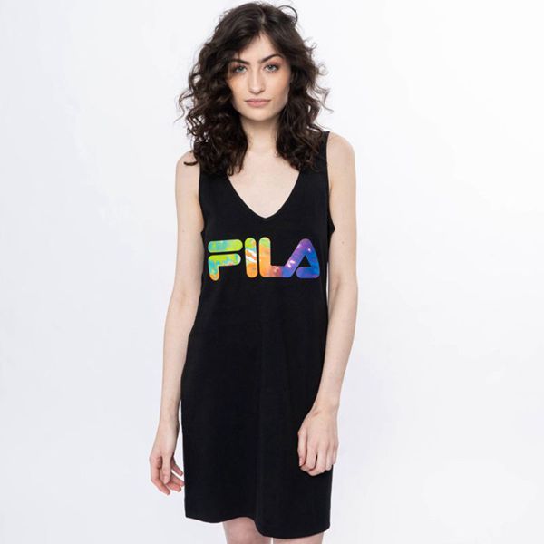 Vestidos Fila Mulher Pretas - Fila Raven Portugal Lojas,JAGX-70592